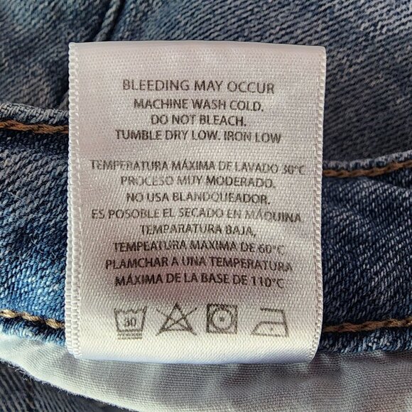 Hidden Womens 29 Jeans Zoey Basic Mom Jeans Button Fly Distressed Denim Ripped - Picture 7 of 8